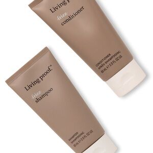 2/$50 Living Proof frizz shampoo & conditioner travel set
